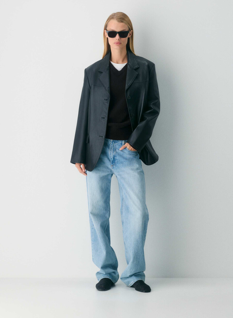エッセンシャルカシミア リラックスvネックセーター 無染色 spck オートベージュ