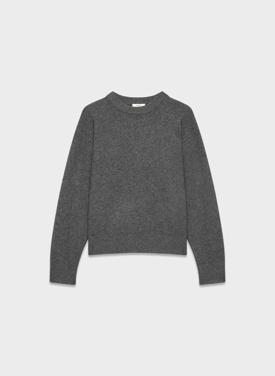 エッセンシャル カシミア レリック セーター ヘザー チャコール