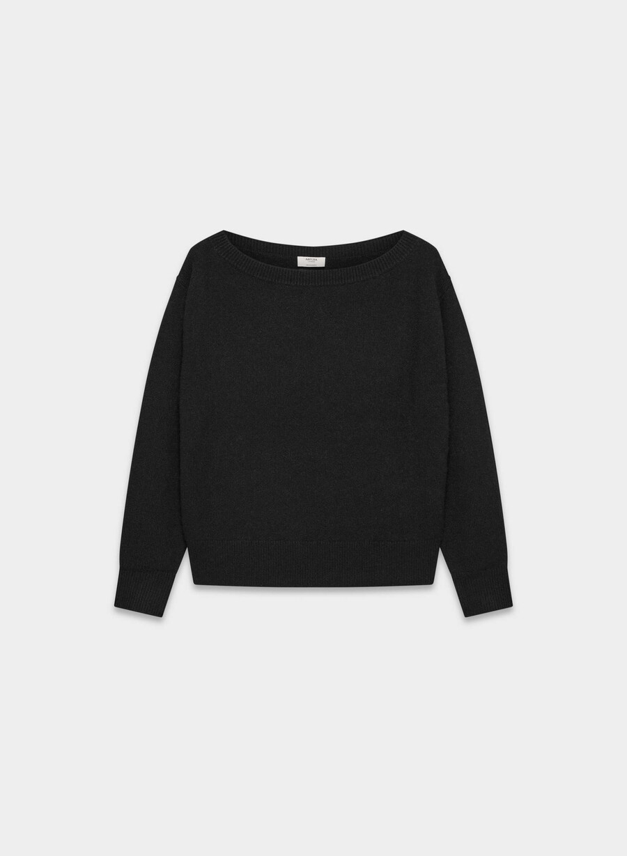 エッセンシャル カシミア ニュアンス セーター ブラック