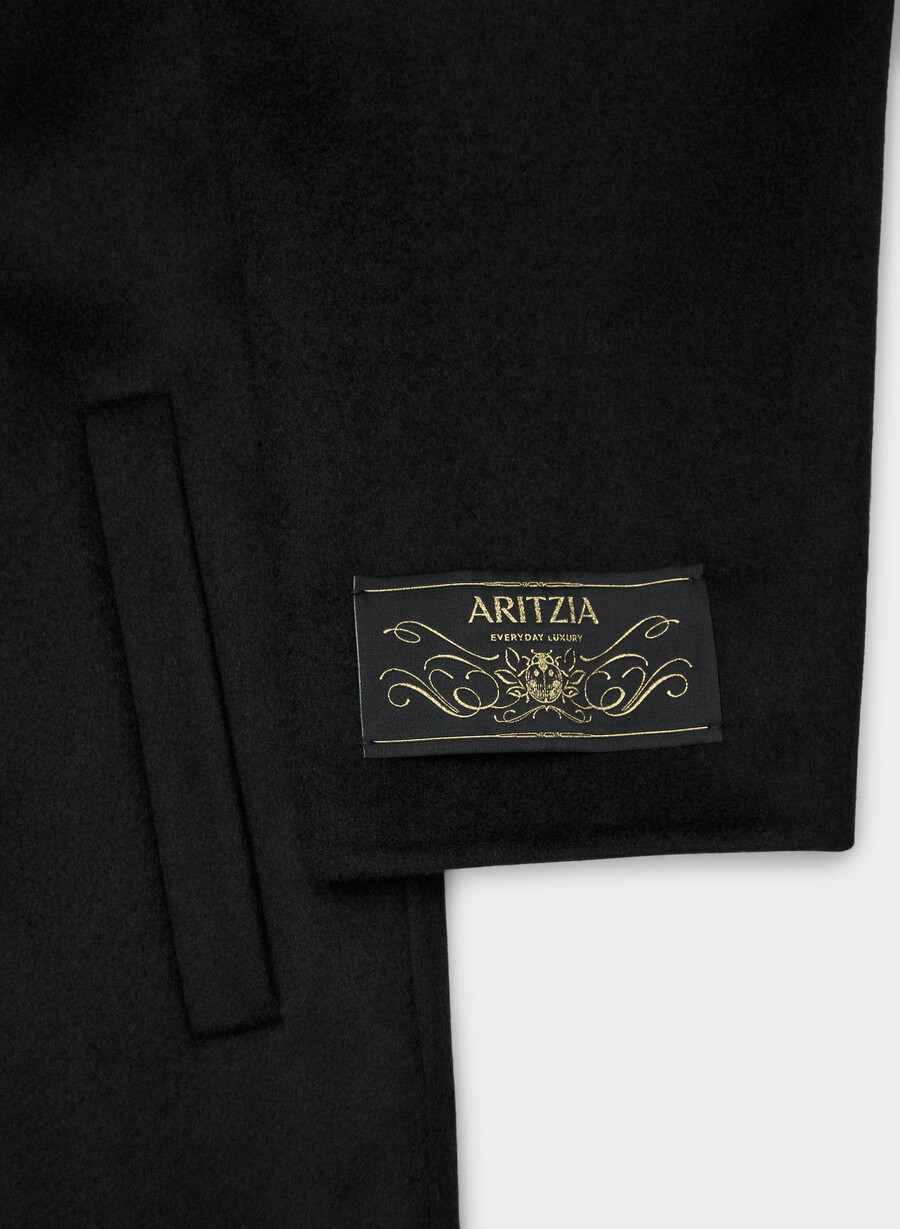 唯一のダブルフェイスコート - luxe rewool black
