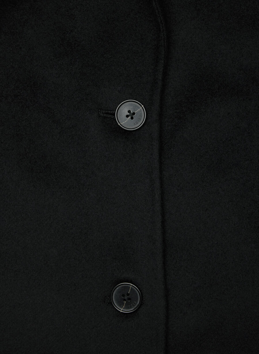 唯一のダブルフェイスコート - luxe rewool black