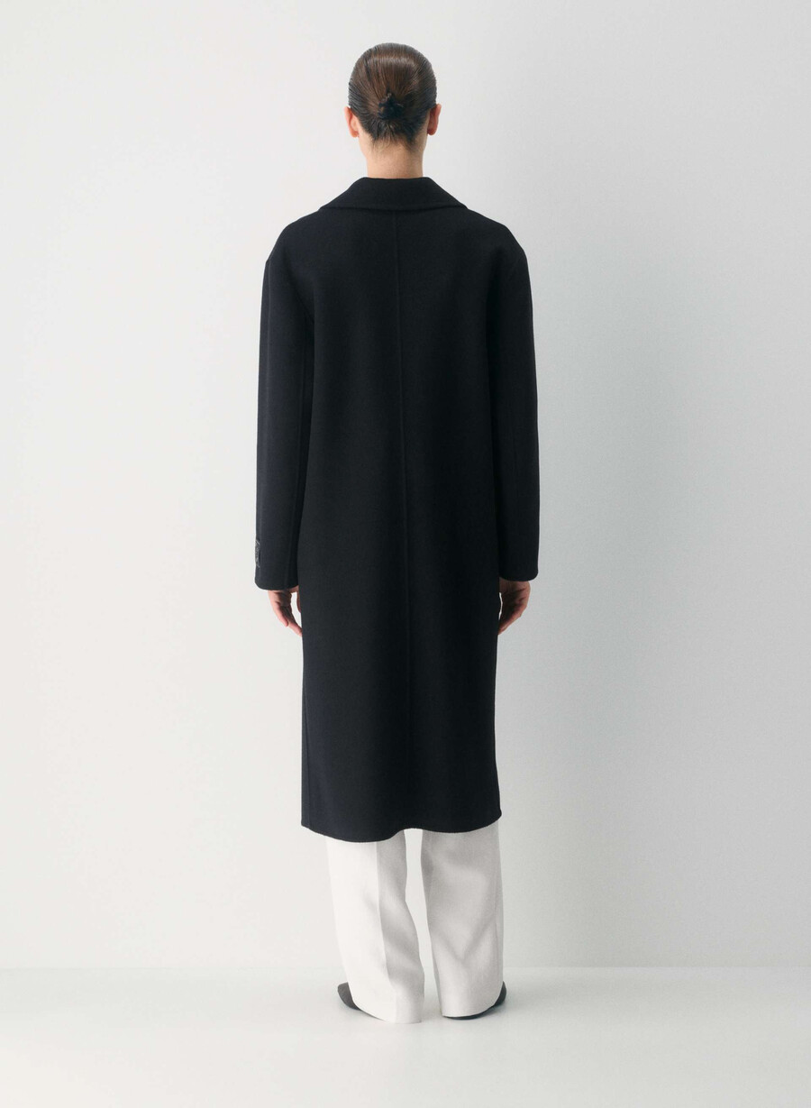 唯一のダブルフェイスコート - luxe rewool black