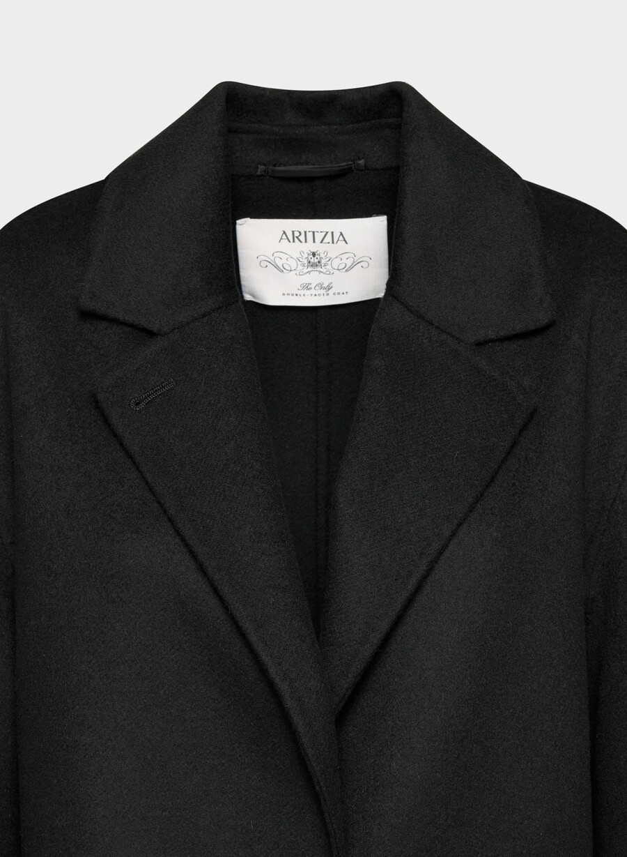 唯一のダブルフェイスコート - luxe rewool black