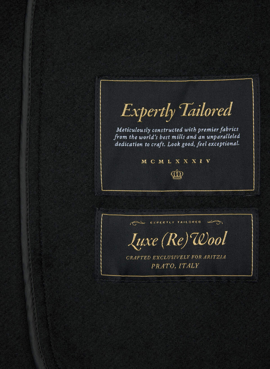 唯一のダブルフェイスコート - luxe rewool black