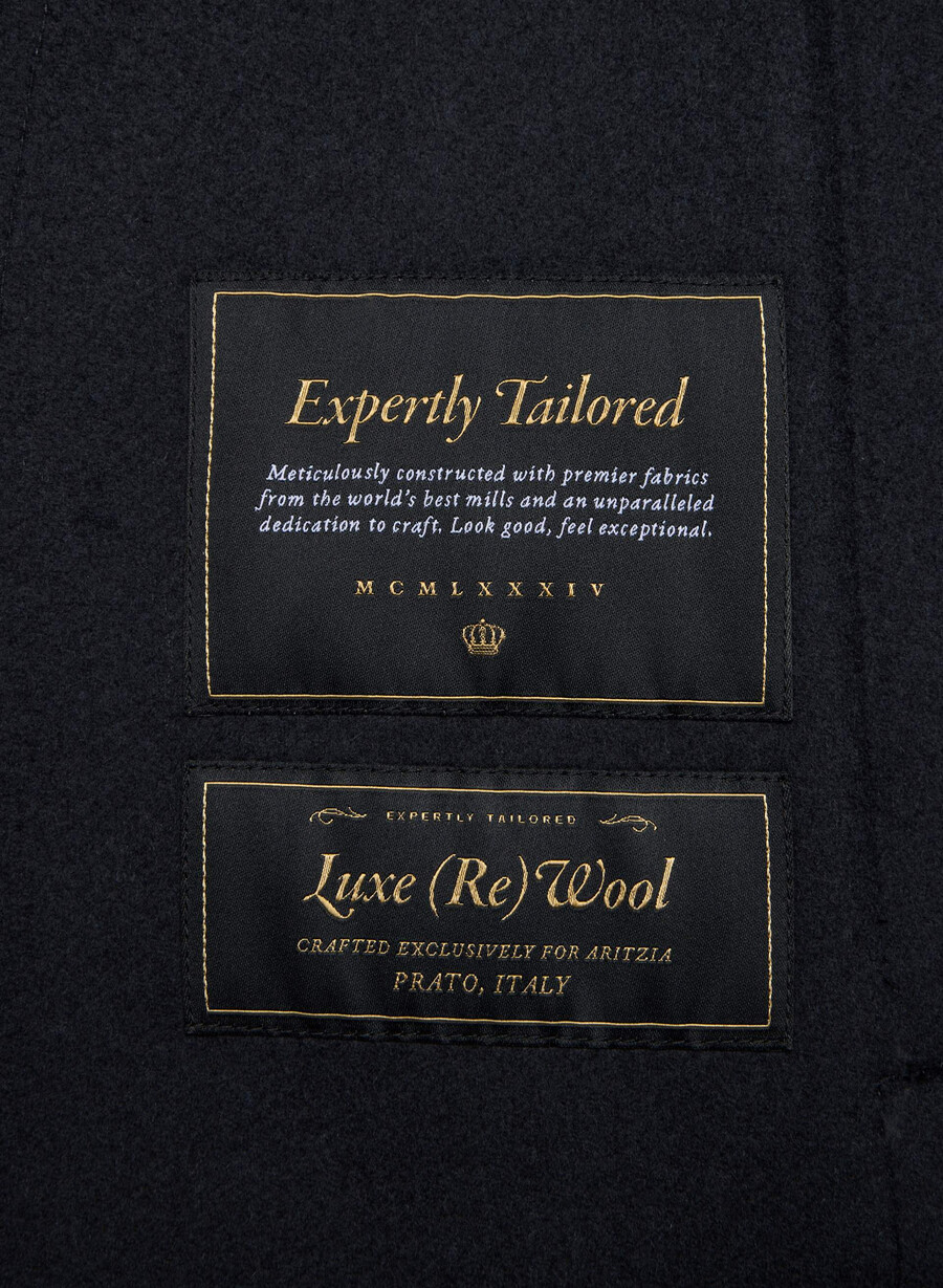 唯一のダブルフェイスコート - luxe rewool ダークナイトネイビー