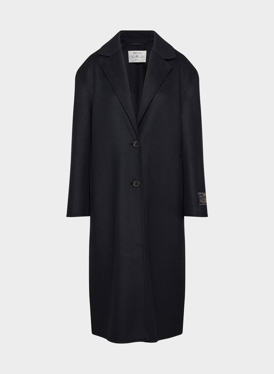 唯一のダブルフェイスコート - luxe rewool ダークナイトネイビー
