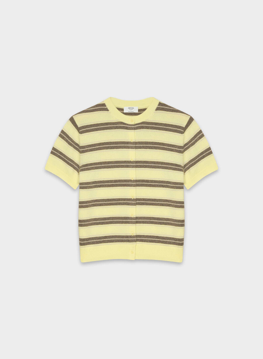 ベアカシミア ショートスリーブ クルーカーディガン lmndhthr fol bwn