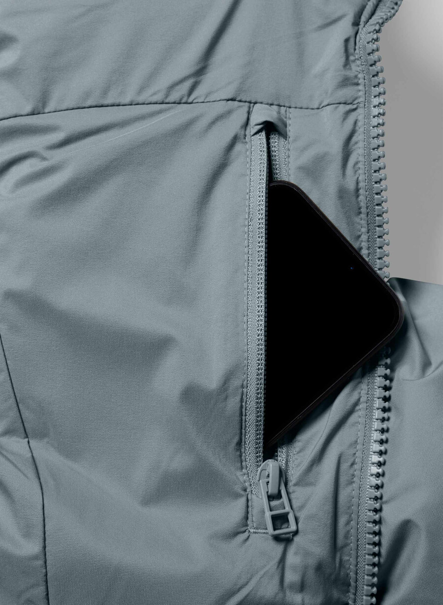 supersnug puffベスト - climatte slab blue