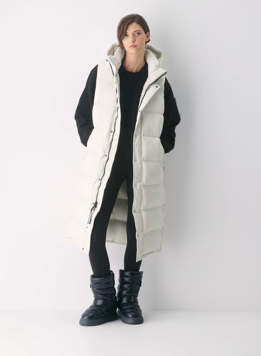 スーパーパフ ロングベスト - climatte マットパール