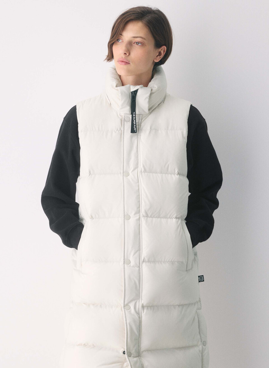 スーパーパフ ロングベスト - climatte マットパール